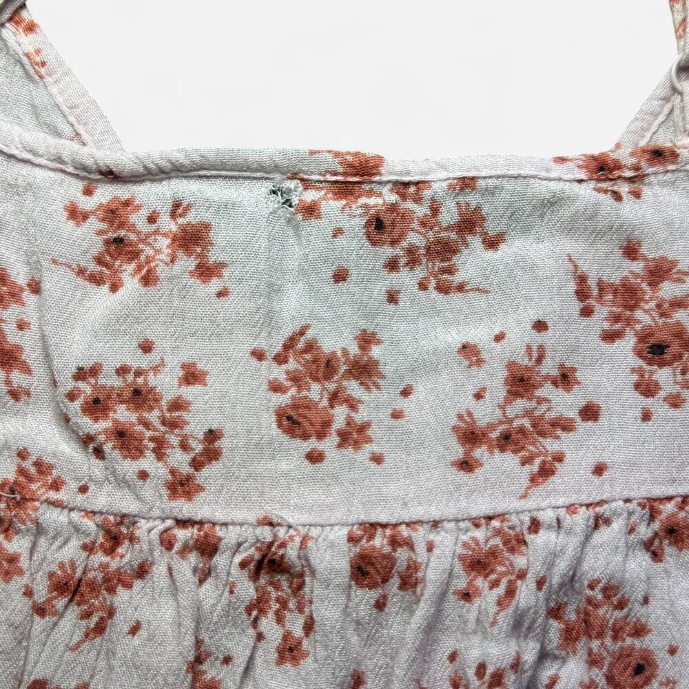 Volcom Pink Floral Spaghetti Strap BabyDoll Mini Dress (Size Medium) - Picture 8 of 8